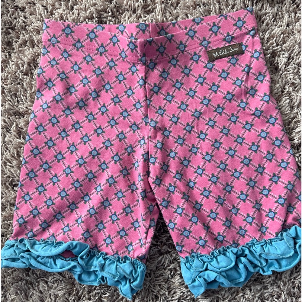 Matilda Jane Ruffle Shorties Girls Size 10 Pink Blue